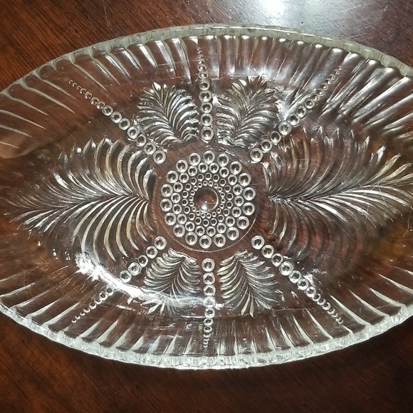 GORGEOUS VINTAGE DEPRESSION 6 PIECE FERN PATTERN DISHES - Picture 2 of 6